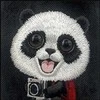 Dėklas NIMMY case BIG EYED PET 2.0 Panda for IPHONE 17 juodas