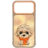 Dėklas NIMMY case BIG EYED TEDDY POODLE for IPHONE 18 Pro/17 Pro ruda