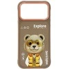 Dėklas Nimmy Cool&amp;Cute 2.0 Bear Case for iPhone 17 Pro Max - rusvai gelsvas