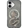 Dėklas Nimmy Dragon MagSafe skirtas Apple iPhone 16 pilkos spalvos