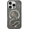 Nimmy Dragon MagSafe dėklas skirtas Apple iPhone 16 Pro pilkos spalvos