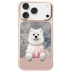 Dėklas NIMMY case GENTLE PETS SERIES DOG compatible with MagSafe for IPHONE 18 Pro/17 Pro pink