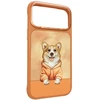 Dėklas NIMMY case GENTLE PETS SERIES DOG compatible with MagSafe for IPHONE 18 Pro/17 Pro oranžinis