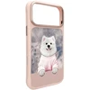 Dėklas NIMMY case GENTLE PETS SERIES DOG compatible with MagSafe for IPHONE 18 Pro/17 Pro pink