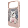 Dėklas NIMMY case GENTLE PETS SERIES DOG compatible with MagSafe for IPHONE 18 Pro/17 Pro pink