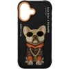 Dėklas NIMMY case GLASSES COOL DOG for IPHONE 17 juodas