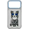 Dėklas NIMMY case GLASSES COOL DOG for IPHONE 18 Pro Max/17 Pro Max pilkas