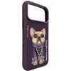 Dėklas NIMMY case GLASSES COOL DOG for IPHONE 18 Pro Max/17 Pro Max violetinė
