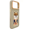 NIMMY dėklas akiniai COOL DOG skirtas IPHONE 18 Pro/17 Pro smėlio spalvos