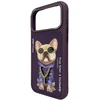 Dėklas NIMMY case GLASSES COOL DOG for IPHONE 18 Pro/17 Pro violetinė