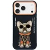 Dėklas NIMMY case GLASSES COOL DOG for IPHONE 17 Pro juodas