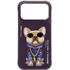 Dėklas NIMMY case GLASSES COOL DOG for IPHONE 18 Pro Max/17 Pro Max violetinė