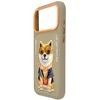 Dėklas NIMMY case GLASSES COOL DOG for IPHONE 18 Pro/17 Pro beige