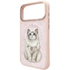 Dėklas NIMMY case LUCKY FASHION CAT compatible with MagSafe for IPHONE 18 Pro/17 Pro pink