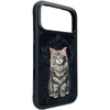 Dėklas NIMMY case LUCKY FASHION CAT compatible with MagSafe for IPHONE 18 Pro Max/17 Pro Max juodas