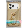Dėklas NIMMY case LUCKY FASHION CAT compatible with MagSafe for IPHONE 18 Pro Max/17 Pro Max ruda