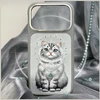 Dėklas NIMMY case LUCKY FASHION CAT compatible with MagSafe for IPHONE 18 Pro Max/17 Pro Max pilkas