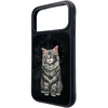 Dėklas NIMMY case LUCKY FASHION CAT compatible with MagSafe for IPHONE 18 Pro/17 Pro juodas
