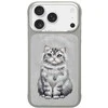 „Nimmy Lucky Fashion Cat“ „MagSafe“ dėklas, skirtas „iPhone 17 Pro Max“ – pilka