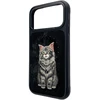 Dėklas NIMMY case LUCKY FASHION CAT compatible with MagSafe for IPHONE 18 Pro Max/17 Pro Max juodas