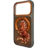 Dėklas NIMMY case MAGNETIC FANTASY ANIMAL HORSE compatible with MagSafe for IPHONE 18 Pro Max/17 Pro Max oranžinis