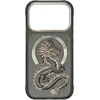 Dėklas NIMMY case MAGNETIC FANTASY ANIMAL DRAGON compatible with MagSafe for IPHONE 18 Pro/17 Pro pilkas