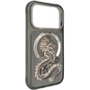 Dėklas NIMMY case MAGNETIC FANTASY ANIMAL DRAGON compatible with MagSafe for IPHONE 18 Pro/17 Pro pilkas
