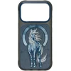 Dėklas NIMMY case MAGNETIC FANTASY ANIMAL UNICORN compatible with MagSafe for IPHONE 18 Pro/17 Pro mėlynas