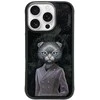„Nimmy Magnetic“ madingas mielas augintinio formos „MagSafe“ dėklas, skirtas „iPhone 16 Pro Max“ - juodas