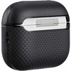 Dėklas PITAKA Aramid Fiber skirtas AirPods Pro 3 juodos spalvos-pilkos spalvos