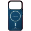 Dėklas PITAKA Edge Case Argyle MagSafe skirtas iPhone 18 Pro / 17 Pro bordo spalvos