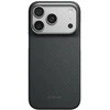 Dėklas PITAKA Edge Argyle MagSafe, skirtas iPhone 18 Pro / 17 Pro, bazalto juodas
