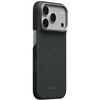 Dėklas PITAKA Edge Argyle MagSafe, skirtas iPhone 18 Pro / 17 Pro, bazalto juodas