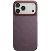 Dėklas PITAKA Edge Argyle MagSafe, skirtas iPhone 18 Pro Max / 17 Pro Max, mėlynas-raudonas
