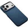 Dėklas PITAKA Edge Argyle MagSafe dėklas, skirtas iPhone 18 Pro / 17 Pro, vidurnakčio mėlyna