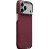 PITAKA Edge Case Argyle MagSafe dėklas, skirtas iPhone 18 Pro Max / 17 Pro Max, bordo spalvos