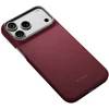 PITAKA Edge Case Argyle MagSafe dėklas, skirtas iPhone 18 Pro Max / 17 Pro Max, bordo spalvos