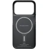 Dėklas Burga Pitaka Edge Case, Juodas/Pilkas Twill – iPhone 18/17 Pro