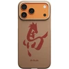 Dėklas PITAKA Edge Case Ink Horse Painting iPhone 17 Pro auksinis & jade