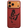 Dėklas PITAKA Edge Case Ink Horse Painting iPhone 17 Pro Max cinnabar