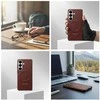 Dėklas KS942SR Carbon Magnet Case Samsung Galaxy S26, Coral Raudona