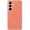 Samsung Galaxy S26+ silikoninis magnetinis dėklas, koralų spalvos, raudonas