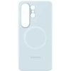 Samsung Galaxy S26 Ultra silikoninis magnetinis dėklas su šviesa Mėlyna