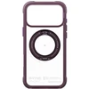 Dėklas Skinarma Atlas MagSafe + Rotating Kick Stand do iPhone 18 Pro Max / 17 Pro Max bordo spalvos