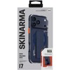 Dėklas Skinarma Haxa Apple iPhone 17 Pro Max Magnetic Charging + Grip Stand mėlynas