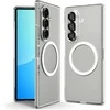 Dėklas Spigen AirSkin Mag MagSafe Samsung Galaxy Z Fold 7 Crystal baltos spalvos ir skaidrus