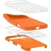 Dėklas Spigen SILICONE FIT MAG MagSafe Apple iPhone 17 PRO COSMIC Oranžinis