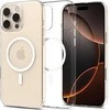 Spigen Thin Fit T MagSafe dėklas, skaidrus, baltas - iPhone 16 Pro Max
