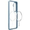 Spigen Ultra Hybrid Mag MagSafe dėklas skirtas Samsung Galaxy S26+ – skaidrus ir mėlynos spalvos