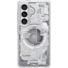 Spigen Ultra Hybrid Mag MagSafe dėklas skirtas Samsung Galaxy S26+ Zero One – skaidrus ir baltos spalvos